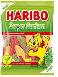 HARIBO DE Super Gurken - gyümölcsös ízű, uborkára emlékeztető alakú savanyú zselé, 175 g (26512)
