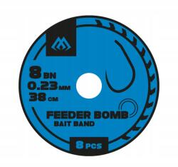 Mikado Feeder Bomb Gumis Horog Sorja Nélkül No. 12 damil: 0.18mm/38cm o (HFB805BG-12)