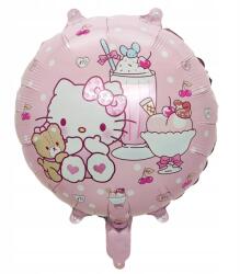 SHOW Fólia Lufi Rózsaszín Kerek Hello Kitty Cica Születésnapra 45 Cm