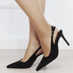 MARQUIIZ Pantofi eleganti maro ciocolatiu cu toc subtire 5001 01 (5001BROWN-39)