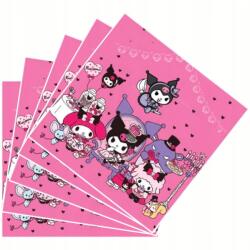 SHOW Sanrio Kuromi Papírszalvéta 33 cm, 20 db-os szett, Party Dekoráció
