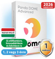 Panda Dome Advanced 1 eszközre 1 évre (elektronikus licensz) (T12IS14MB1_CRE)