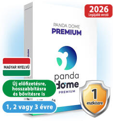 Panda Dome Premium 1 eszközre 1 évre (elektronikus licensz) (C01YPDP0E01)