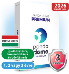 Panda Dome Premium 3 eszközre 3 évre (elektronikus licensz) (C03YPDP0E03)