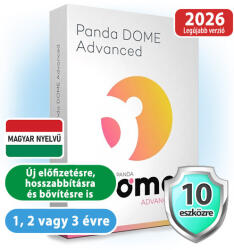 Panda Dome Advanced 10 eszközre 1 évre (elektronikus licensz) (C01YPDA0E10)
