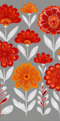 Takoy Panou pentru coaserea unui prosop de baie cu uscare rapidă 80x160 red flowers
