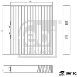 Febi Bilstein Filtru, aer habitaclu FEBI BILSTEIN 196192 (196192)