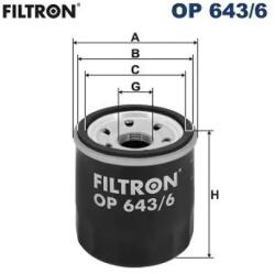 FILTRON Olajszűrő OP 643/6