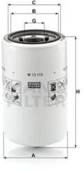Mann Filter Olajszűrő W 13 110