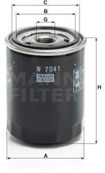 Mann Filter W 7041 olajszűrő