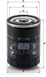 Mann Filter Olajszűrő W 713/9