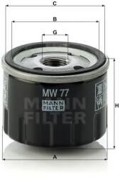 Mann Filter Olajszűrő MW 77