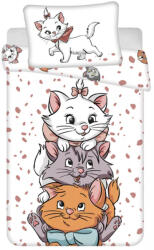 Disney Marie Aristocat gyerek, ovis ágyneműhuzat 100×135 cm, 40×60 cm Nr 05