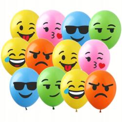 SHOW Lufik Gumi Emoji Nyomtatott Emoji Színes Dekorációs Szett 12 db