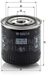 Mann Filter Olajszűrő W 920/14
