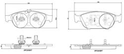 BREMBO fékbetét készlet, tárcsafék P 50 106