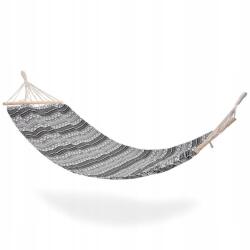 Ambiance Egyszemélyes Függőágy 200X80CM Pamut Poliészter Fehér-fekete Kerti (4908804379154)