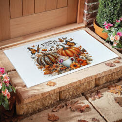 Deconline Crafts Őszi mintás Szőnyeg "Pumpkin Spice Season" 60X40 cm (DO126175-RUG-60x40-out)
