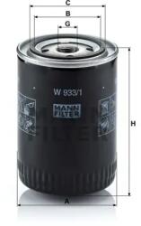 Mann Filter Olajszűrő W 933/1