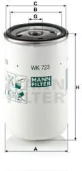 Mann Filter Üzemanyagszűrő WK 723