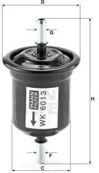 Mann Filter Üzemanyagszűrő WK 6021