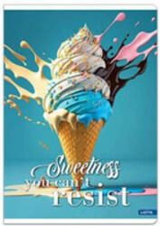 Lastva Füzet, LASTVA Ice Cream-VK, A4, 52 lapos, vonalas (FLICVKA452V)
