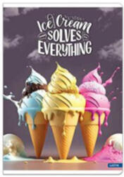 Lastva Füzet, LASTVA Ice Cream-SZ, A4, 52 lapos, vonalas (FLICSZA452V)