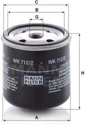 Mann Filter Üzemanyagszűrő WK 712/2