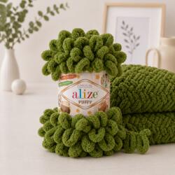alize Puffy 485 - zöld (kézen kötés) (075PU)