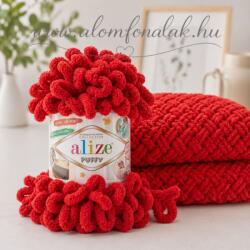 alize Puffy 56 - piros (kézen kötés) (020PU)