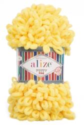 alize Puffy Fine 113 - sárga (kötés kézzel, tű nélkül) (034fine)
