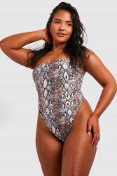 Boohoo CC41219 Boohoo Kötött Fürdőruha Állat Mintás Snake 7XL