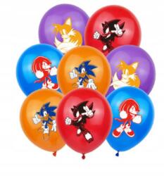  Lufik Hélium Szett Születésnapra Party Dekoráció Sonic 8 Db