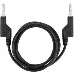 Reball Szilikon Kábel Banán Tápegység Mérőhöz Banán 3, 7mm Fekete 15A (KABEL PRZEWÓD POMIAROWY BANAN BANAN BLACK)