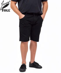 TOLL JEANS Rövidnadrág vászon fekete T 23-26 (Méret 55-ös)