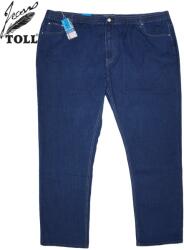 TOLL JEANS farmer középkék gumis derekú. (Méret 52-es)
