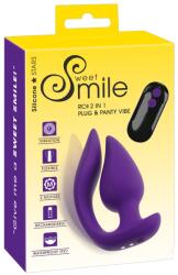 Sweet Smile RC 2in1 Dop & Chilot Vibrator cu Telecomandă și 7 Moduri Vibrator