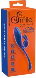 Sweet Smile Metallic Flexibil Dublu Vibrator cu 2 Motoare și 10 Moduri