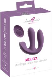 Beau Coeur Mireva RC Triplu Vibrator Hands-Free cu 3 Motoare și Telecomandă Vibrator