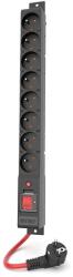 HSK Data S8 Black 8 AC outlet(s) 230 V 3m (W2451)
