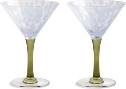 &K Amsterdam Pahare de cocktail Coupe 14 cm, verzi, 2 buc (366-01) Pahar