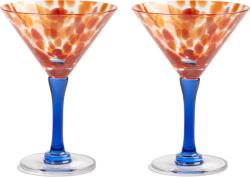 &K Amsterdam Pahare de cocktail Coupe 14 cm, roșii, 2 buc (366-02) Pahar