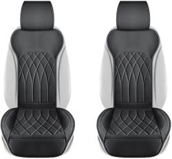 RO GROUP Set 2 huse scaune auto universale RoGroup, piele PU, impermeabile, negre (IN4108)