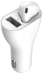 DEPOX Incarcator Auto cu Casca Bluetooth 2 in 1, Handsfree, USB 2.1A (2493)