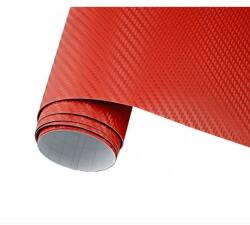 AutoHelix MSA Rola Folie Carbon Auto 3D, dimensiune 1x1, 27m, culoare rosu (5515)