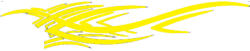 AutoHelix MSA Sticker auto "Racing Sports" 94.4 cm, galben (7233)