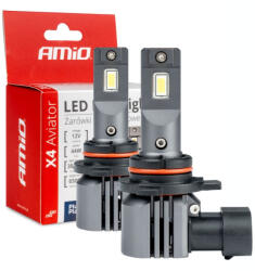 AMiO Set becuri auto seria X4 Aviator HIR2 9012 6500K Canbus AMIO-03768 (AX_03768)