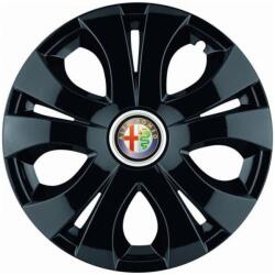 AutoHelix MSA Set 4 Capace Roti Top Negru R15, Compatibil Cu Alfa Romeo (14321)