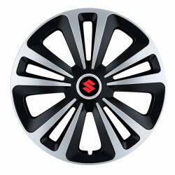 AutoHelix MSA Set 4 Capace Roti Terra Gri-Negru R15 Compatibil Cu Suzuki (3060)