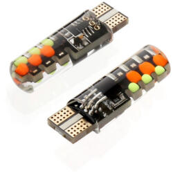 AutoHelix MSA Set 2 becuri auto W5W/ T10 Cob Flash RGB 12V (AX_LED 563)